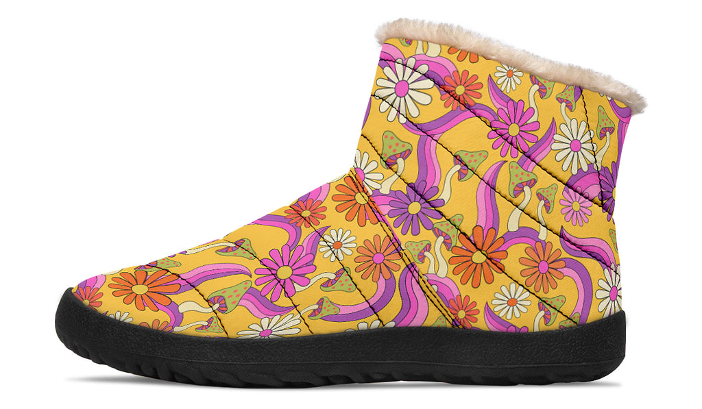 Groovy Garden Faux Fur Ankle Boots