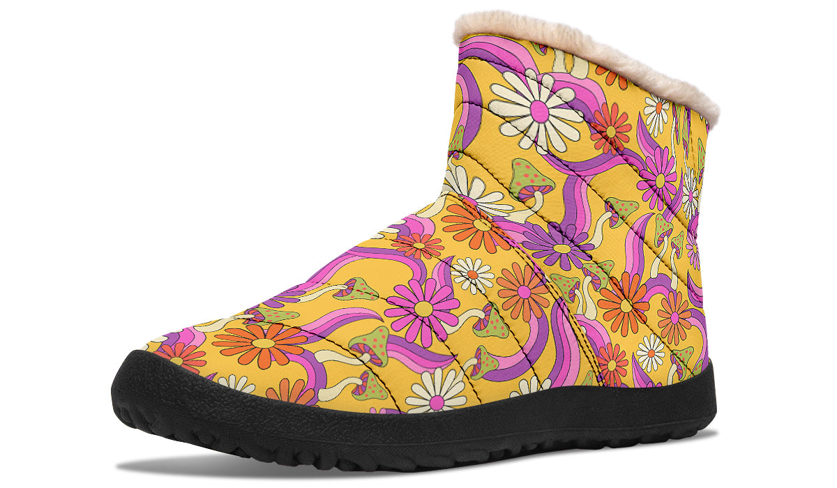 Groovy Garden Faux Fur Ankle Boots