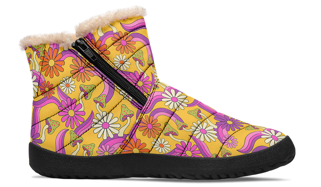 Groovy Garden Faux Fur Ankle Boots
