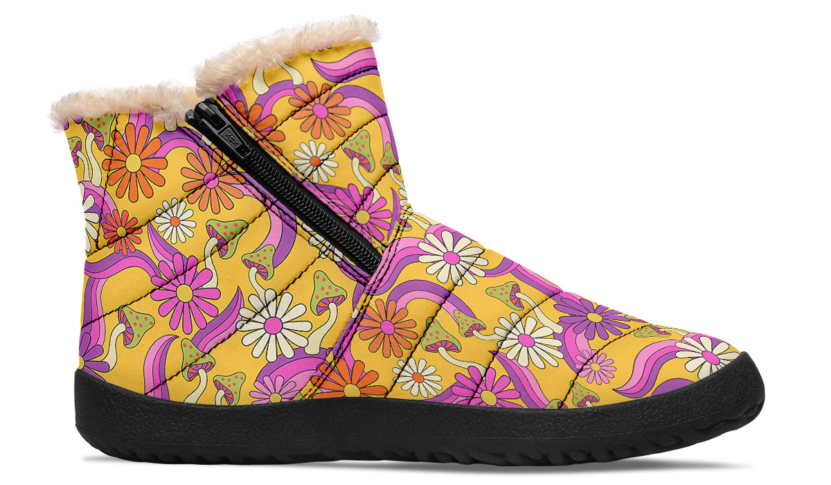 Groovy Garden Faux Fur Ankle Boots