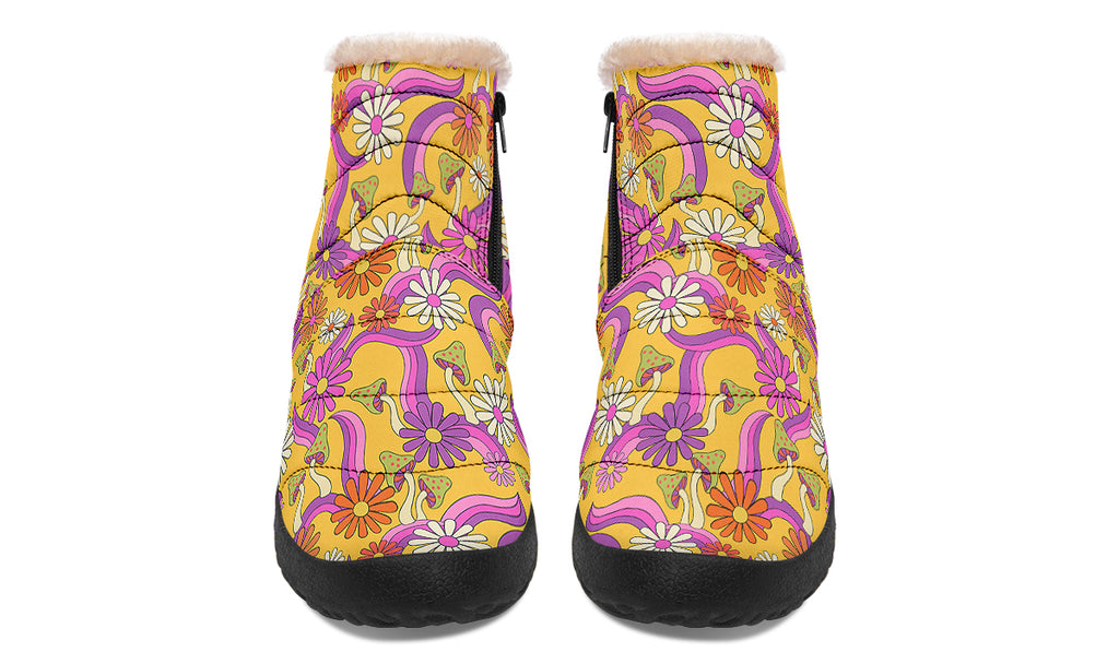 Groovy Garden Faux Fur Ankle Boots