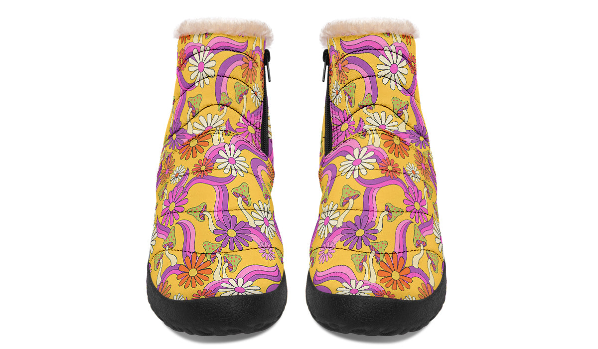 Groovy Garden Faux Fur Ankle Boots