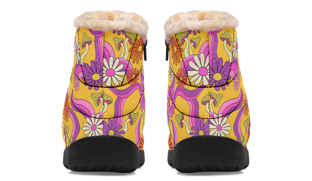 Groovy Garden Faux Fur Ankle Boots