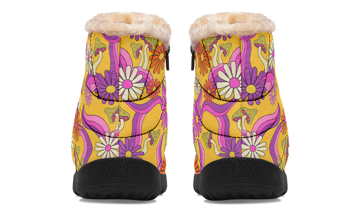 Groovy Garden Faux Fur Ankle Boots