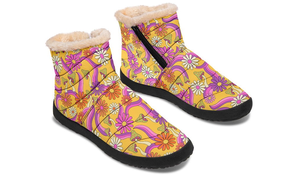 Groovy Garden Faux Fur Ankle Boots