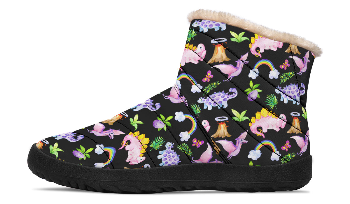 Happy Dinos Faux Fur Ankle Boots