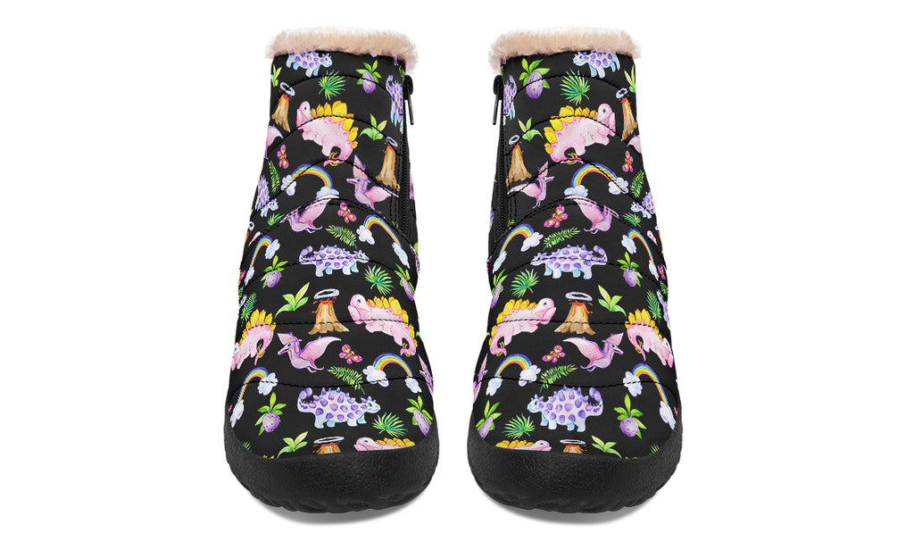 Happy Dinos Faux Fur Ankle Boots