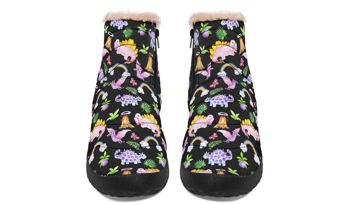 Happy Dinos Faux Fur Ankle Boots