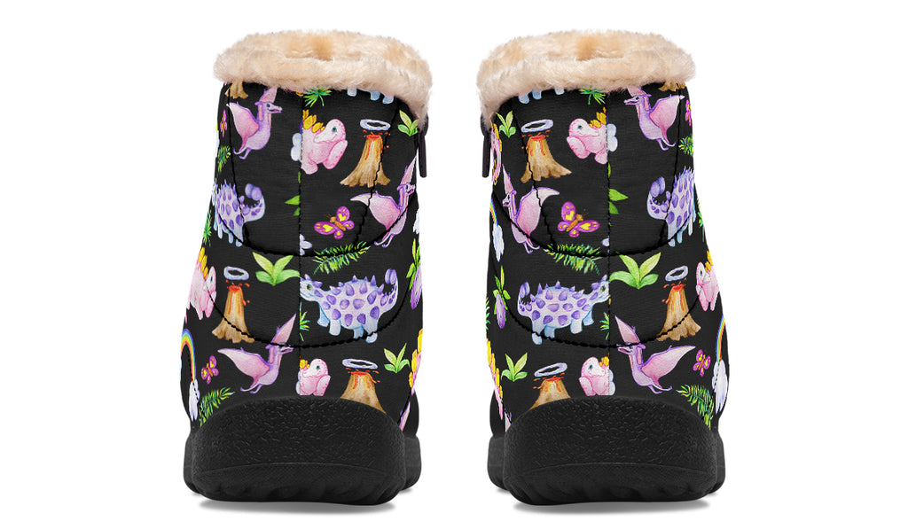 Happy Dinos Faux Fur Ankle Boots