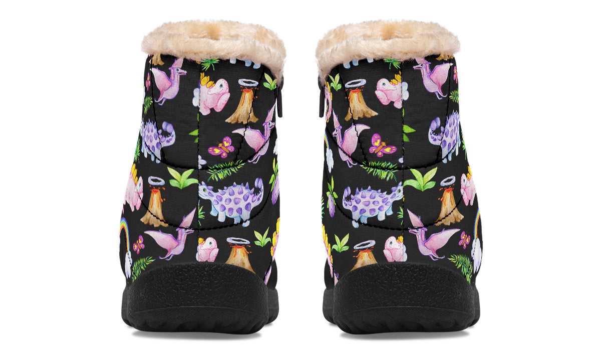 Happy Dinos Faux Fur Ankle Boots