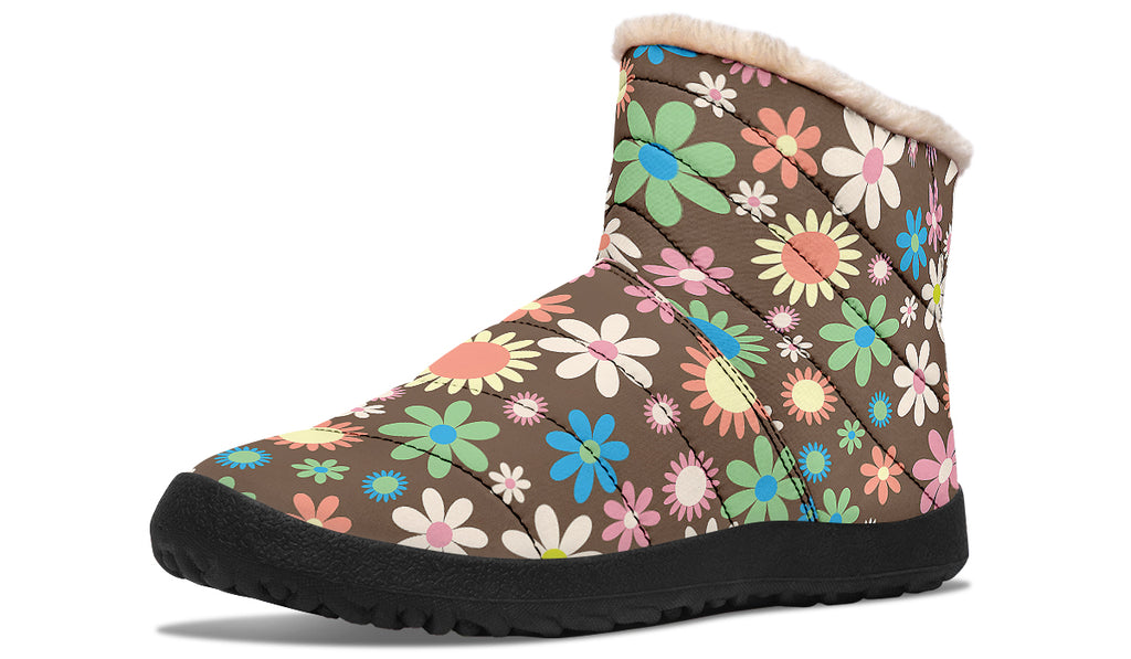 Judy's Flowers Faux Fur Ankle Boots