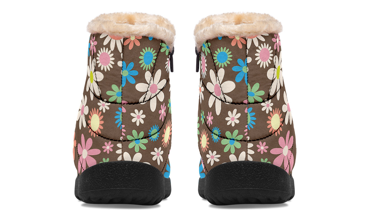 Judy's Flowers Faux Fur Ankle Boots