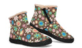 Judy's Flowers Faux Fur Ankle Boots