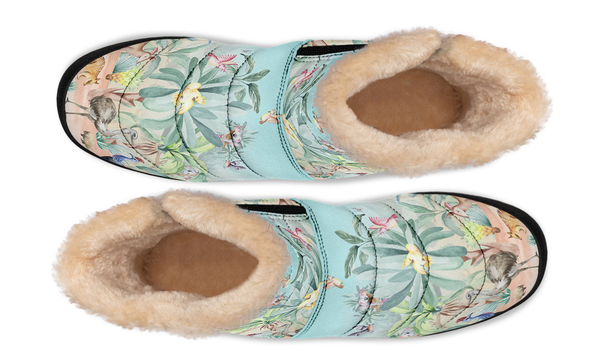 Land Down Under Faux Fur Ankle Boots