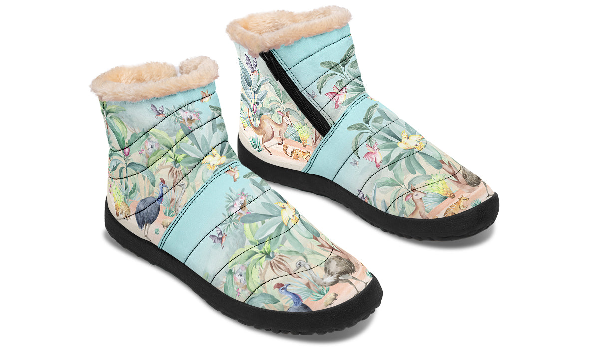 Land Down Under Faux Fur Ankle Boots