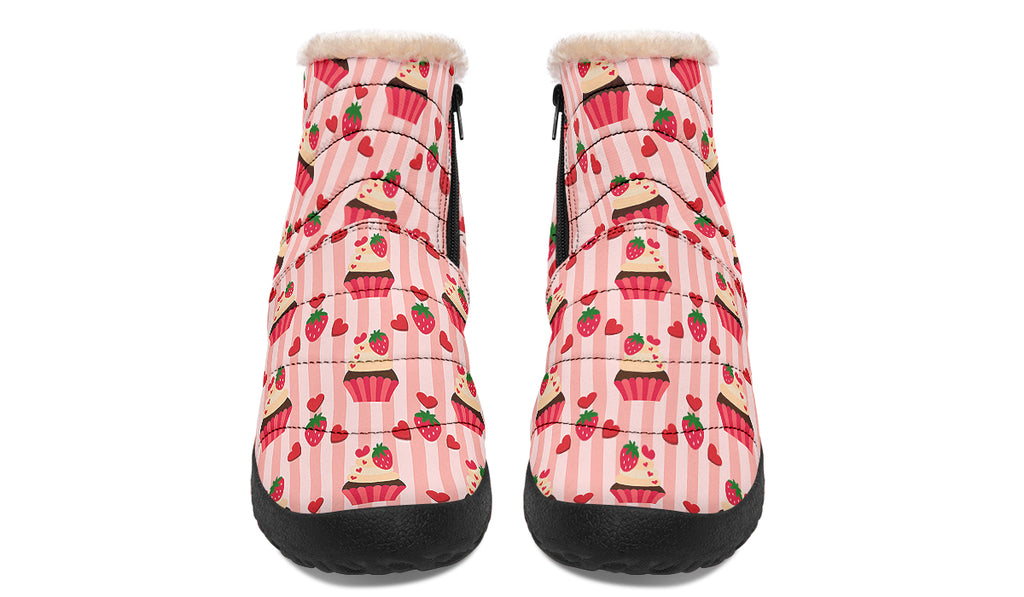 Love At First Bite Faux Fur Ankle Boots