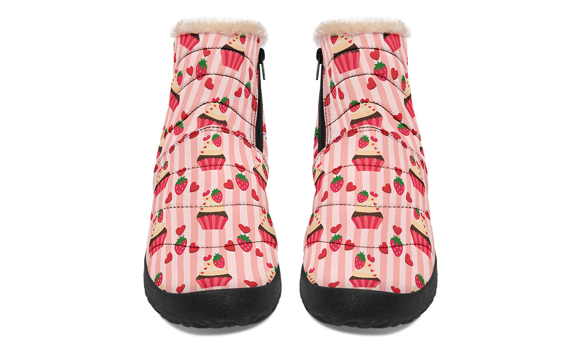 Love At First Bite Faux Fur Ankle Boots