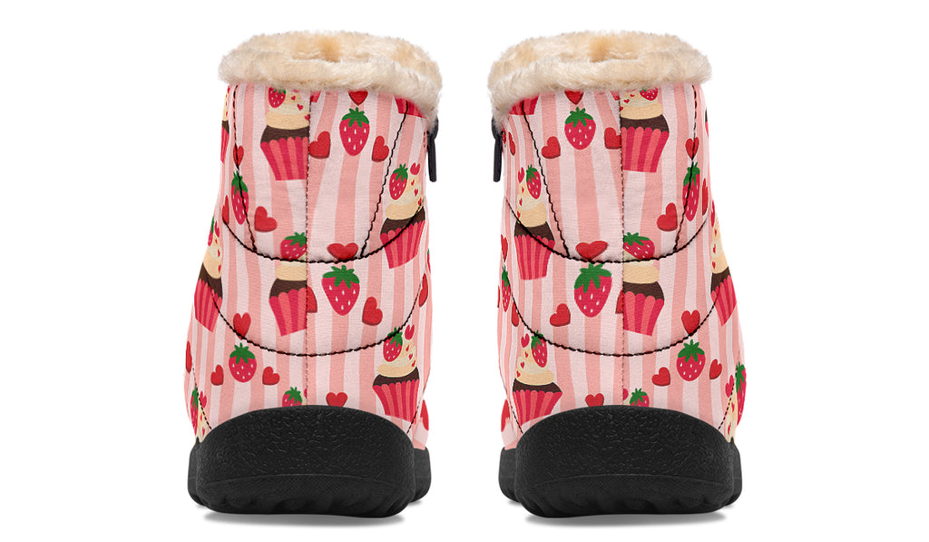 Love At First Bite Faux Fur Ankle Boots