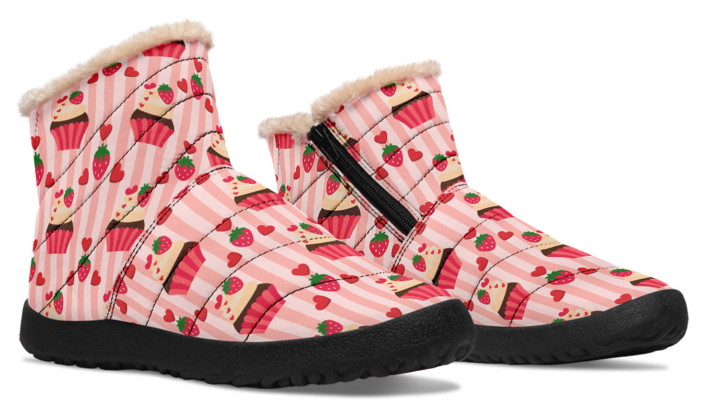 Love At First Bite Faux Fur Ankle Boots