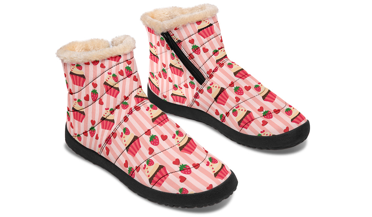 Love At First Bite Faux Fur Ankle Boots