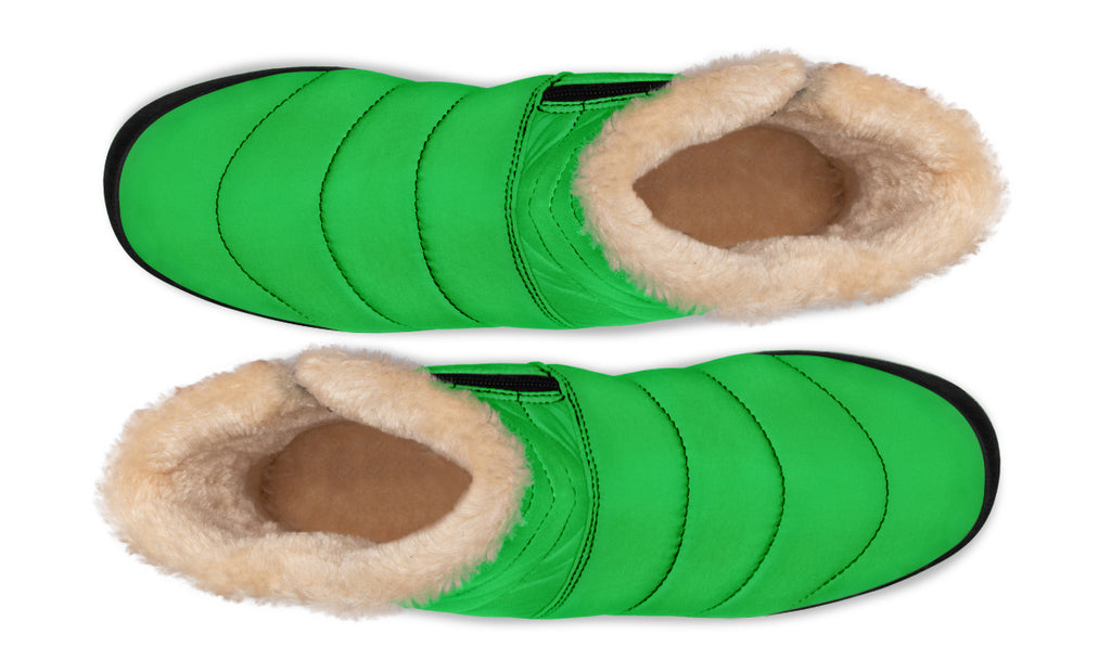 Lucky Green Faux Fur Ankle Boots