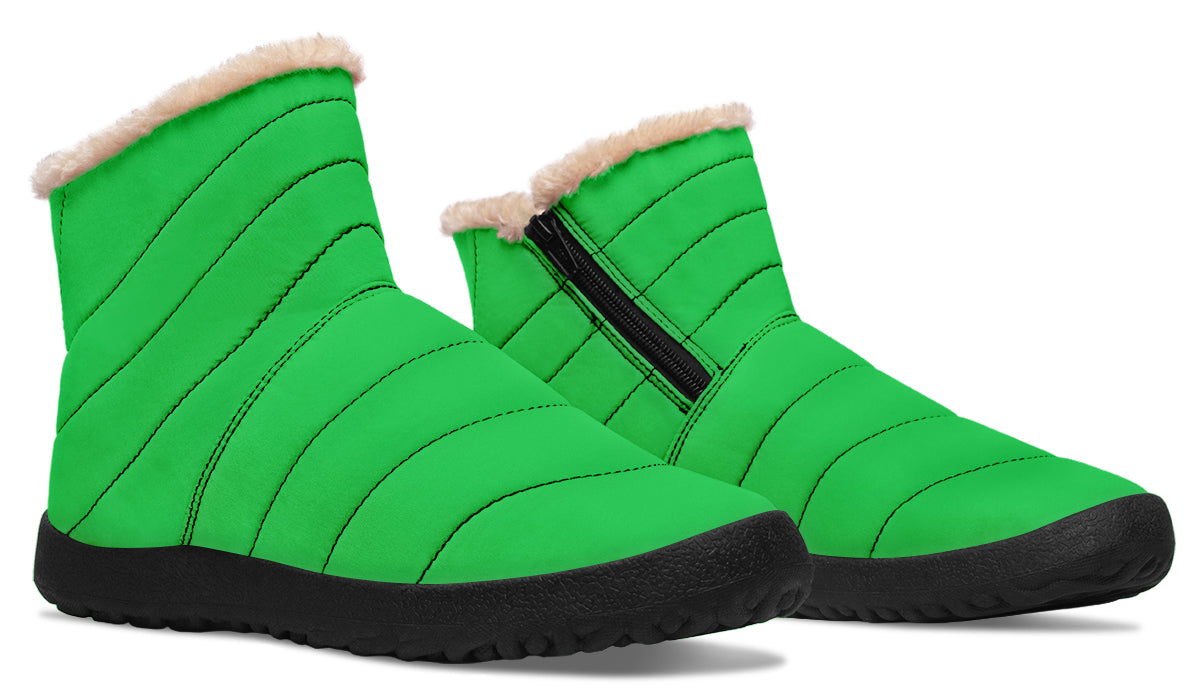 Lucky Green Faux Fur Ankle Boots