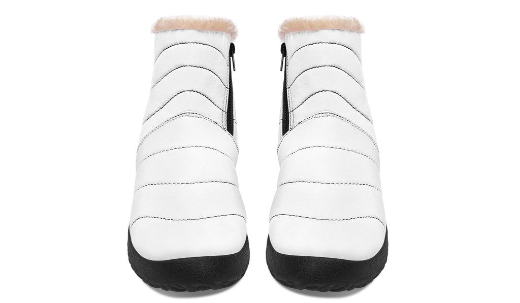Marshmallow White Faux Fur Ankle Boots