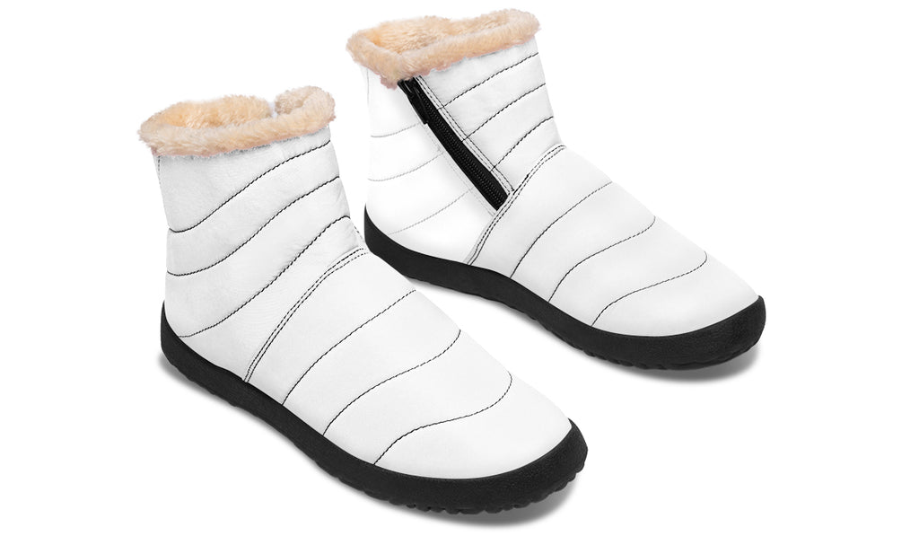 Marshmallow White Faux Fur Ankle Boots
