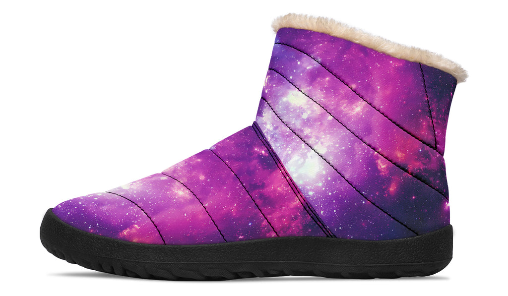 Nebula Faux Fur Ankle Boots Offbeat Sweetie