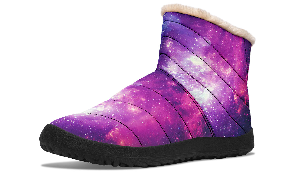 Nebula Faux Fur Ankle Boots Offbeat Sweetie