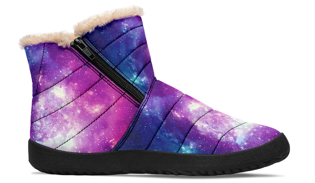 Nebula Faux Fur Ankle Boots Offbeat Sweetie