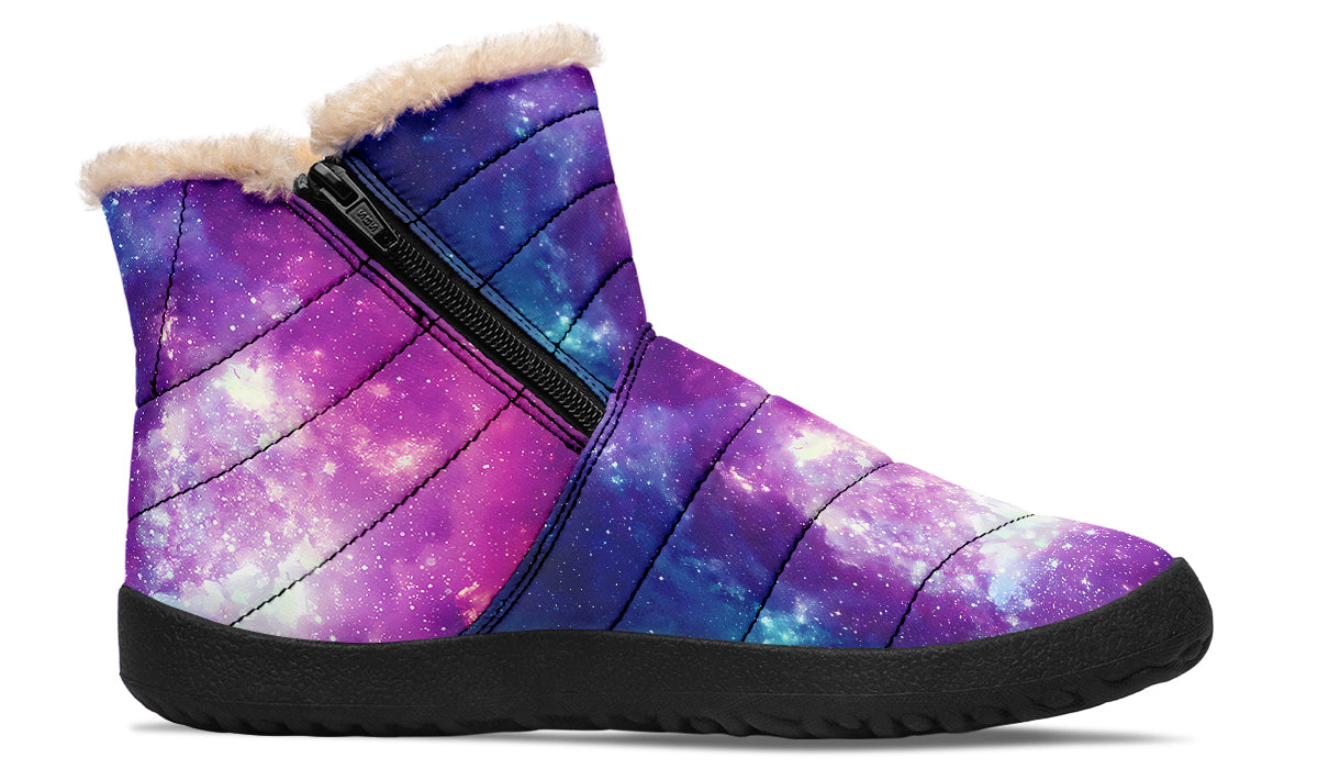 Nebula Faux Fur Ankle Boots Offbeat Sweetie