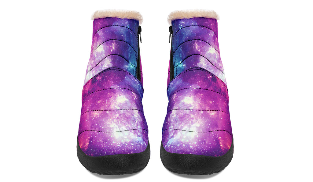 Nebula Faux Fur Ankle Boots Offbeat Sweetie