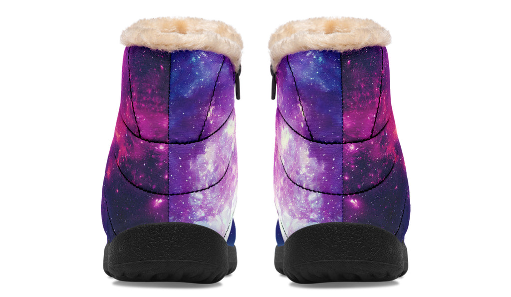 Nebula Faux Fur Ankle Boots Offbeat Sweetie