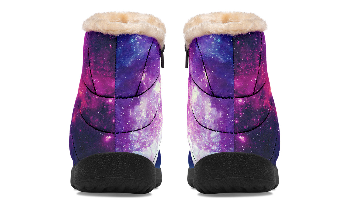 Nebula Faux Fur Ankle Boots Offbeat Sweetie