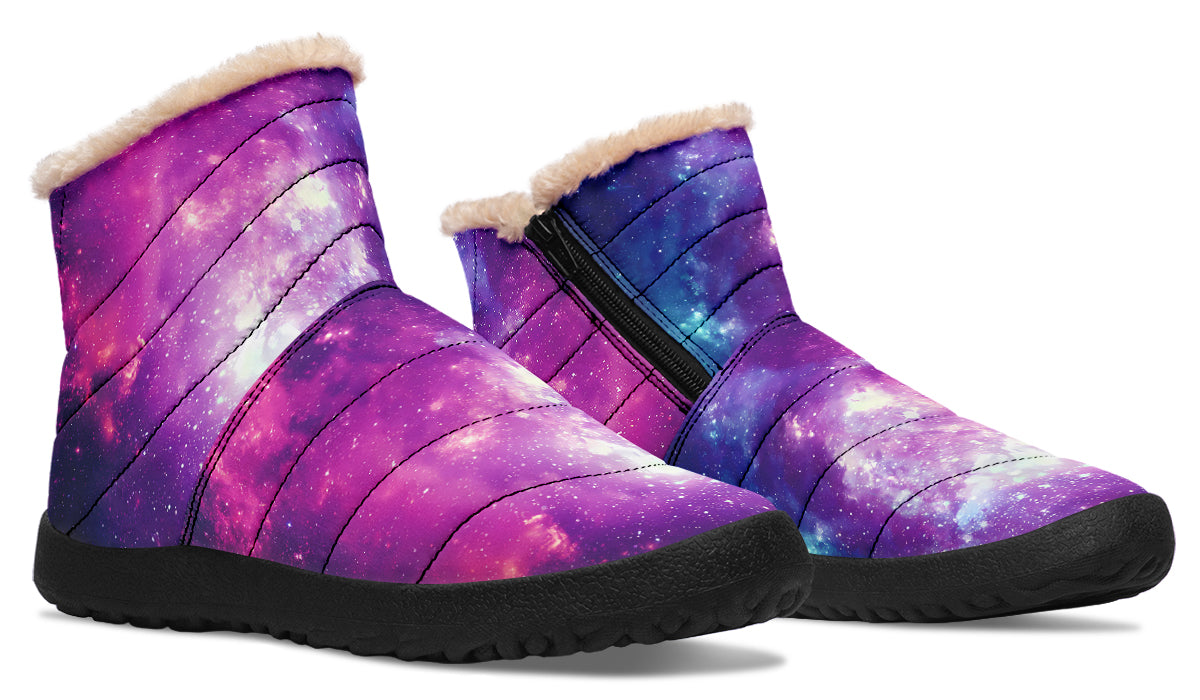 Nebula Faux Fur Ankle Boots Offbeat Sweetie