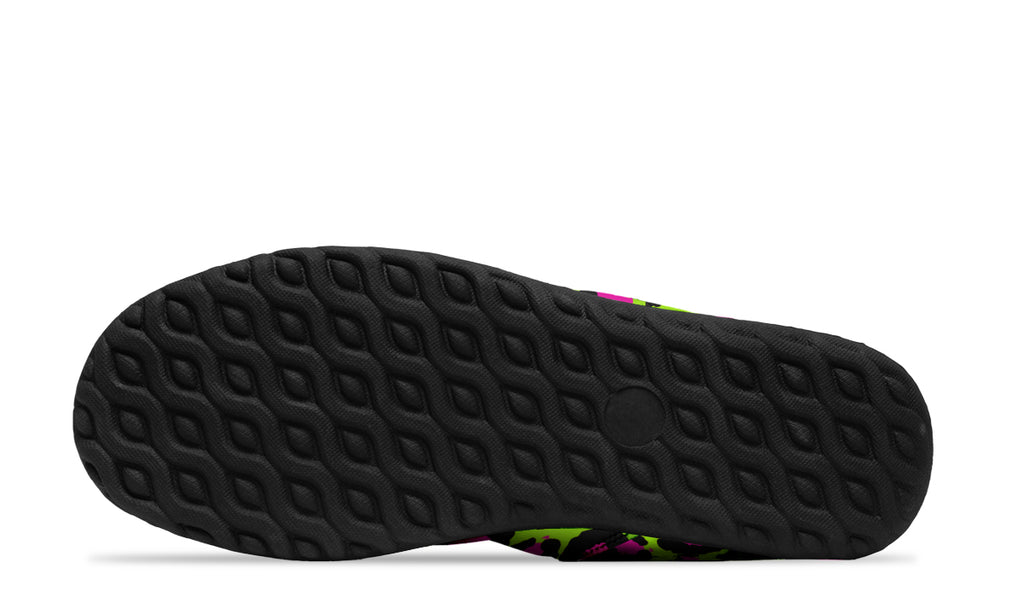 Neon Leopard Faux Fur Ankle Boots