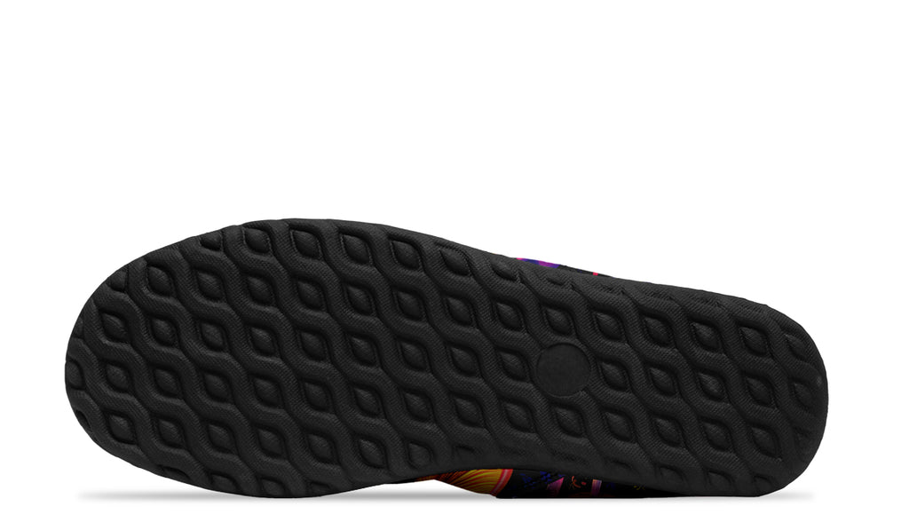 Neon Mushrooms Faux Fur Ankle Boots