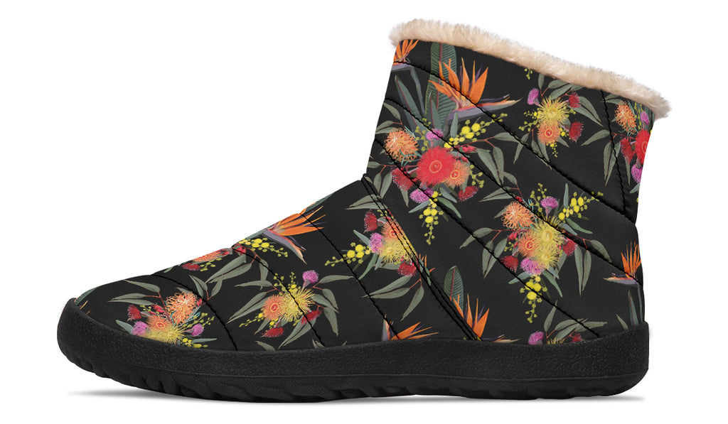 Paradise Faux Fur Ankle Boots Offbeat Sweetie