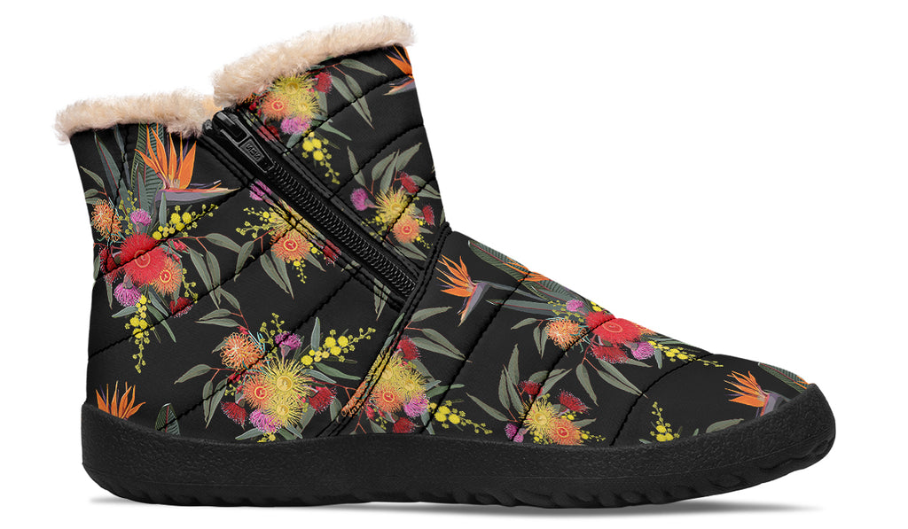 Paradise Faux Fur Ankle Boots Offbeat Sweetie