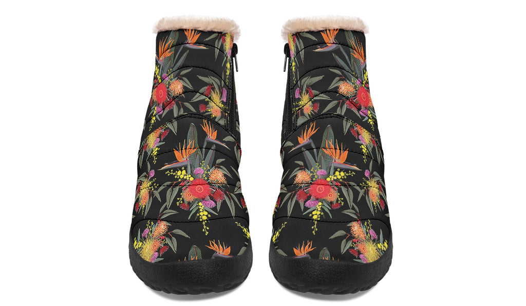 Paradise Faux Fur Ankle Boots Offbeat Sweetie