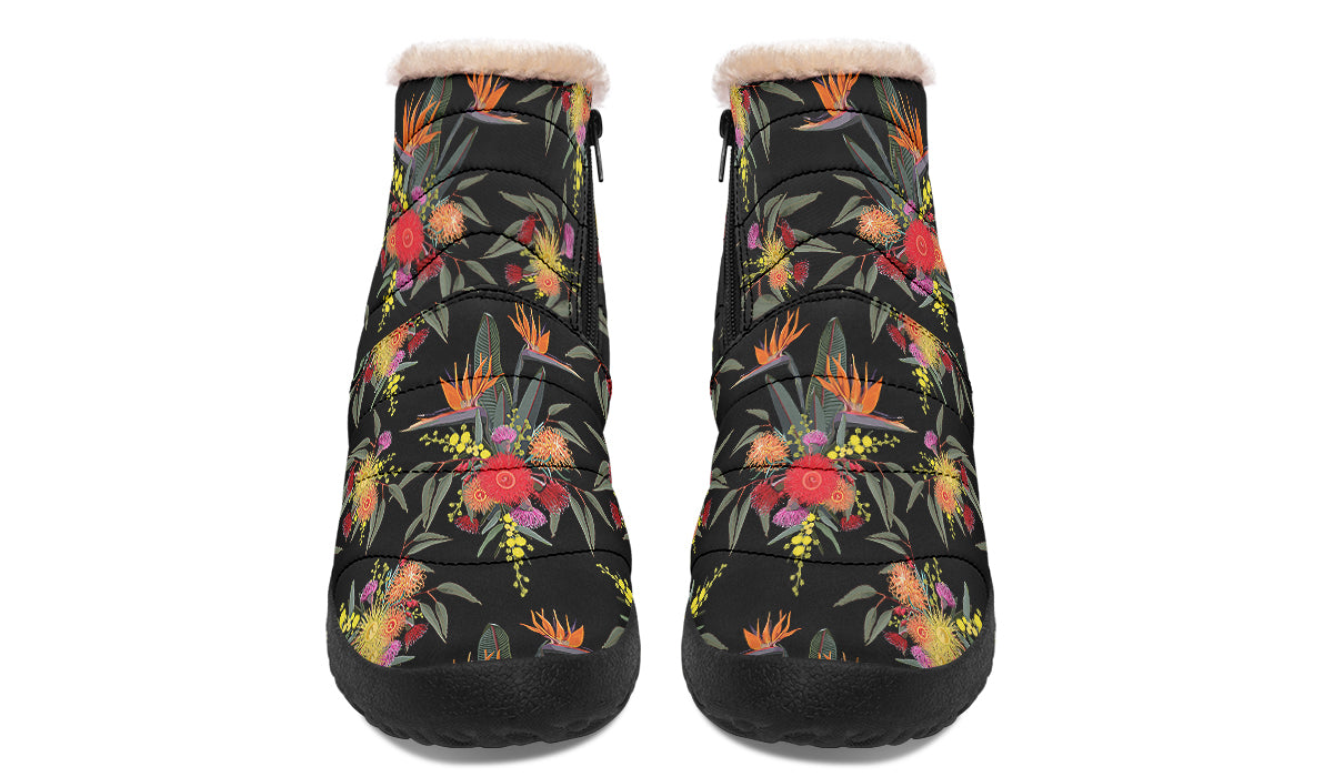 Paradise Faux Fur Ankle Boots Offbeat Sweetie