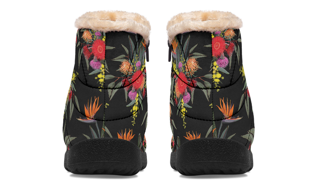 Paradise Faux Fur Ankle Boots Offbeat Sweetie