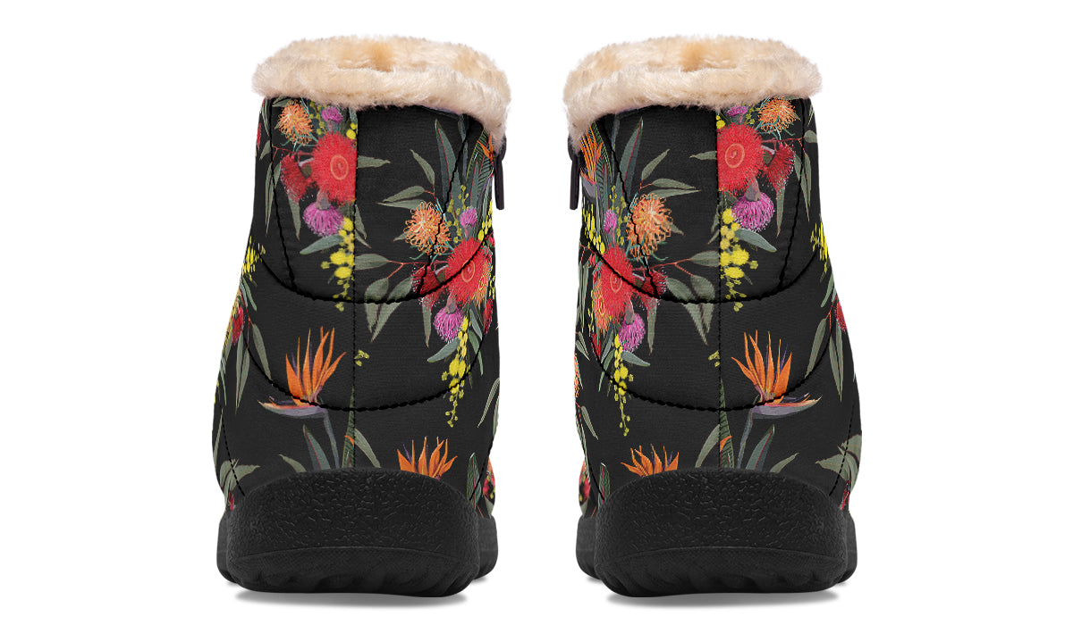 Paradise Faux Fur Ankle Boots Offbeat Sweetie
