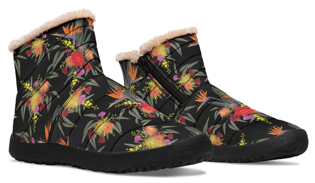 Paradise Faux Fur Ankle Boots Offbeat Sweetie