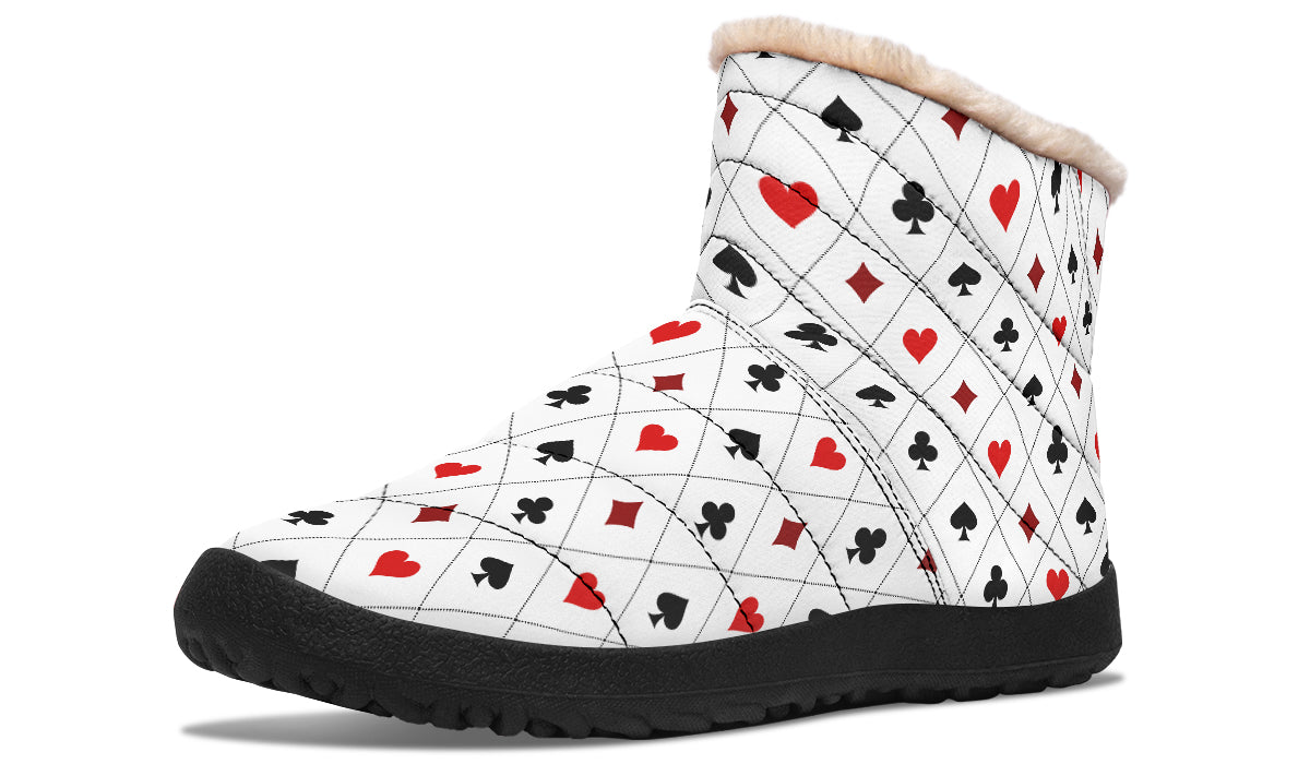 Poker Faux Fur Ankle Boots