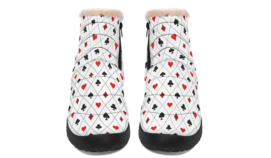 Poker Faux Fur Ankle Boots