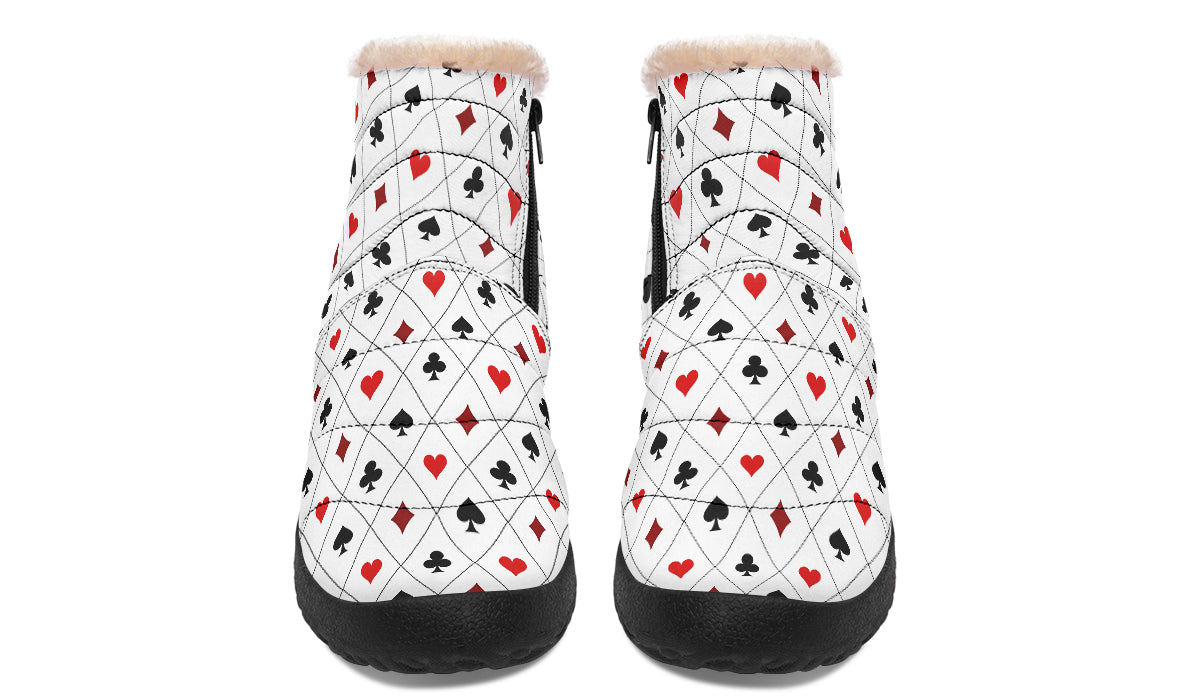 Poker Faux Fur Ankle Boots