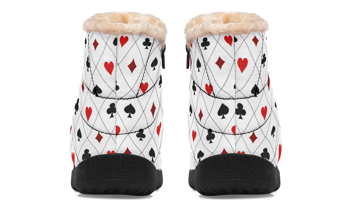 Poker Faux Fur Ankle Boots