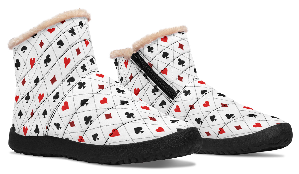 Poker Faux Fur Ankle Boots